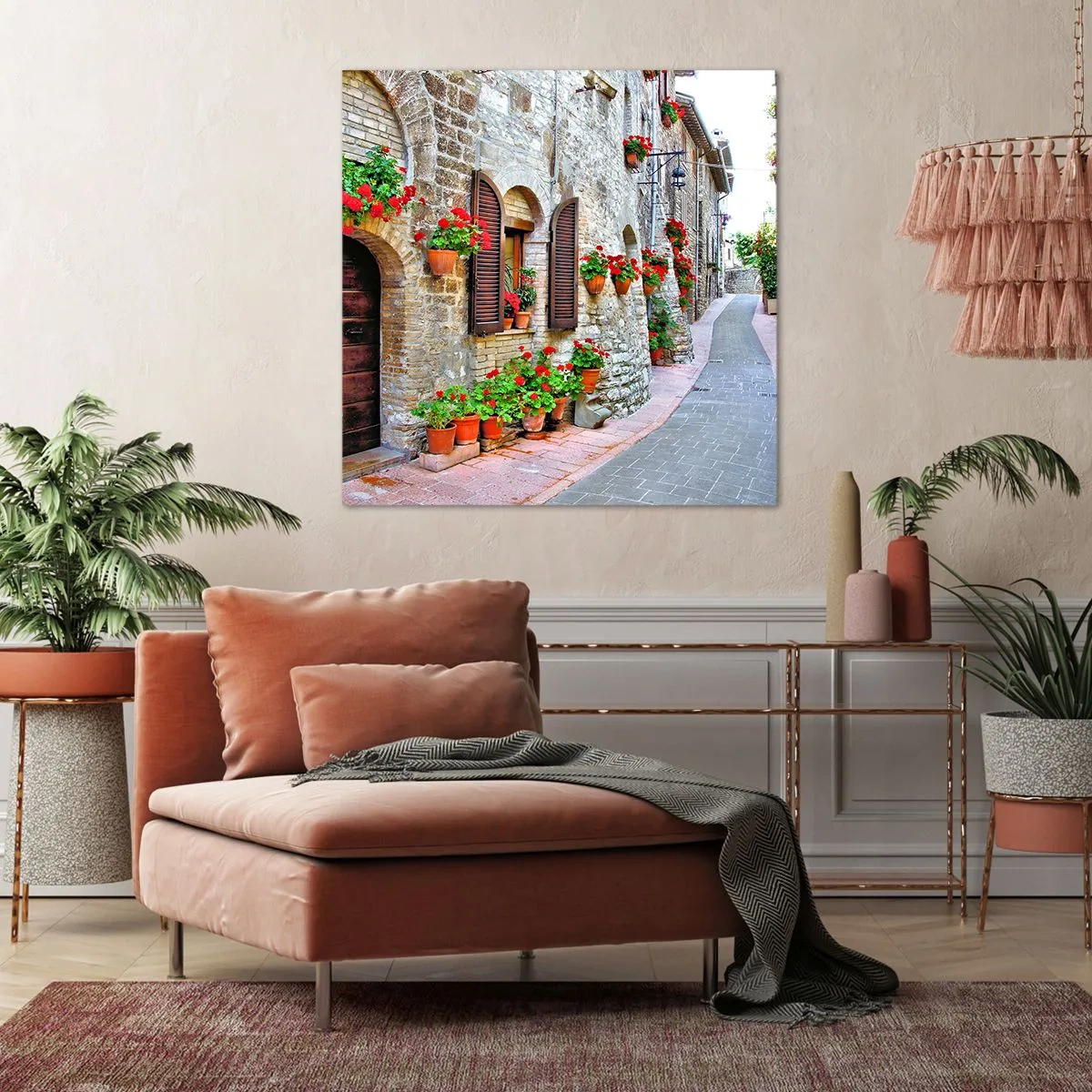 Impression sur toile - Image sur toile - Ambiance italienne - 70x70 cm