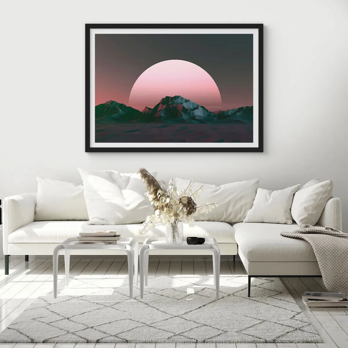 Affiche dans un cadre noir - Poster - Dans une galaxie voisine - 91x61 cm