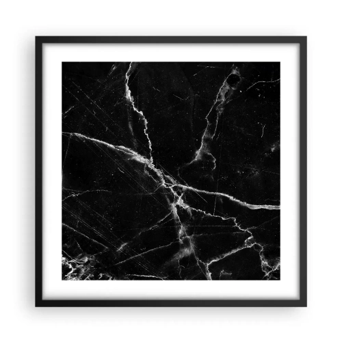 Affiche dans un cadre noir - Poster - La vie secrète de la pierre - 50x50 cm