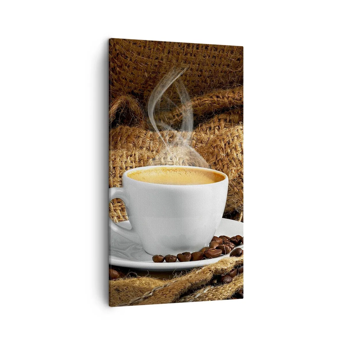 Impression sur toile - Image sur toile - L'odeur du moka et la densité du miel liquide - 45x80 cm