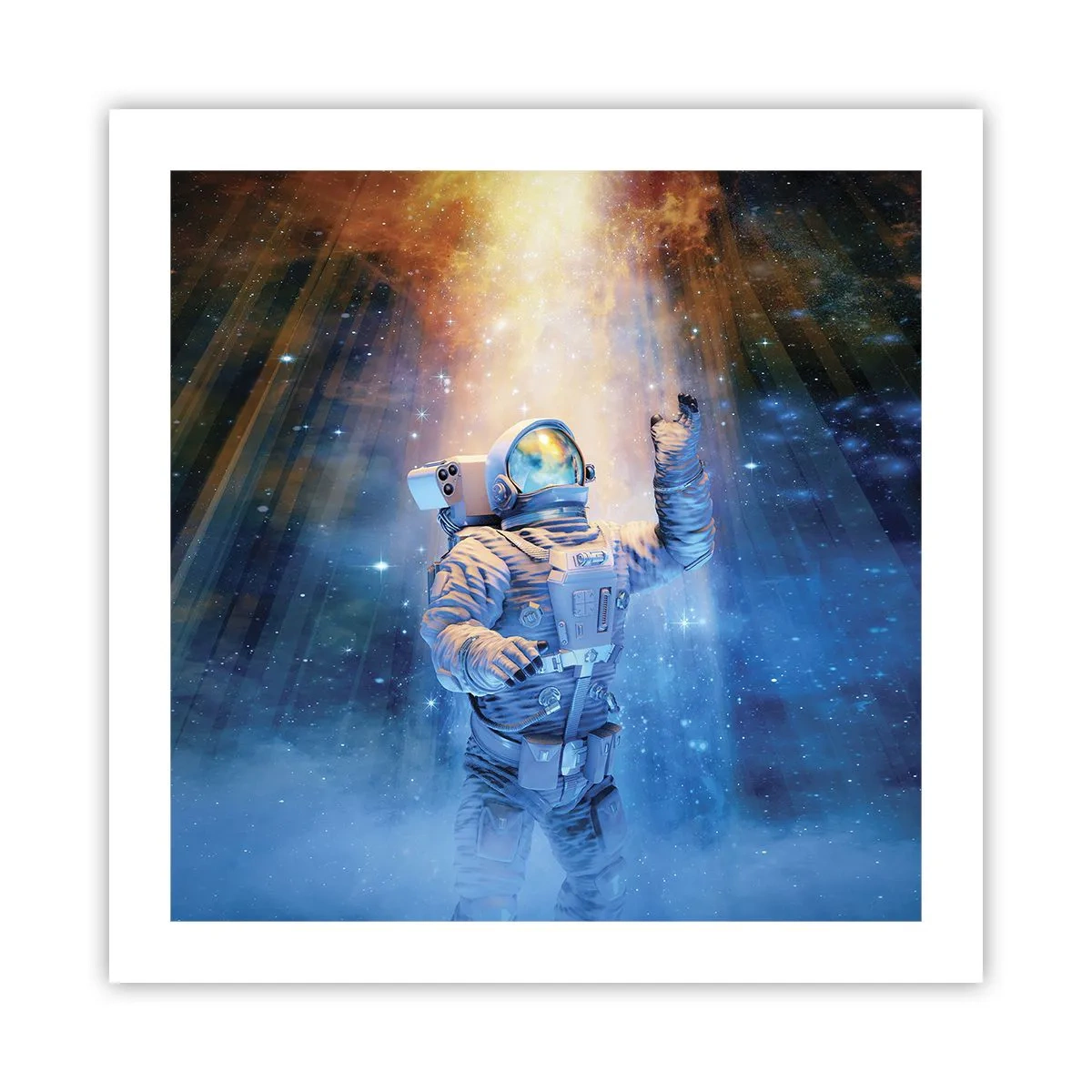Affiche - Poster - Enfin arrivé - 50x50 cm