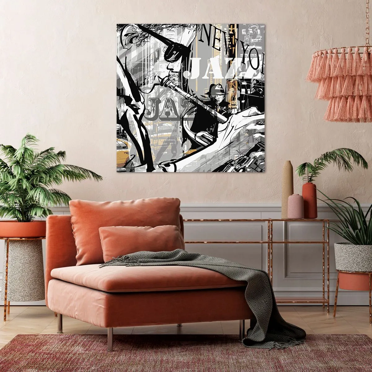 Impression sur toile - Image sur toile - Au rythme de New York - 40x40 cm