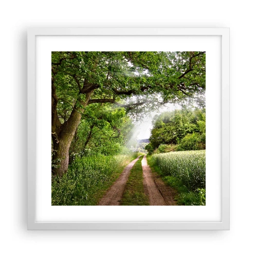 Affiche dans un cadre blanc - Poster - Et in Arcadia ego - 40x40 cm