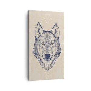 Impression sur toile - Image sur toile - Un alpha au regard pénétrant - 45x80 cm