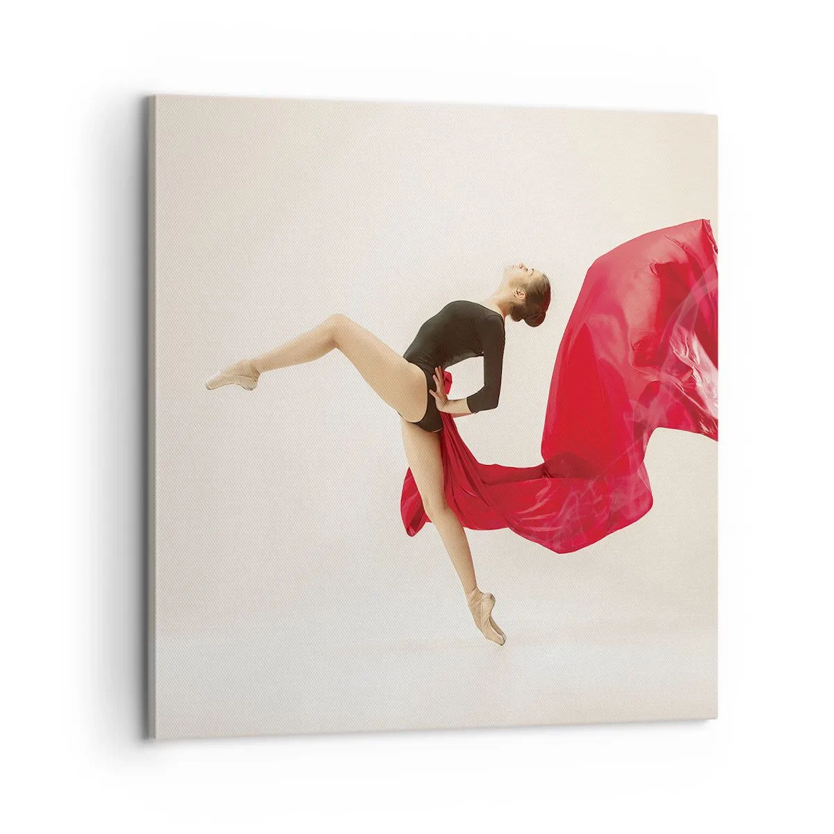 Impression sur toile - Image sur toile - Rouge et noir - 60x60 cm