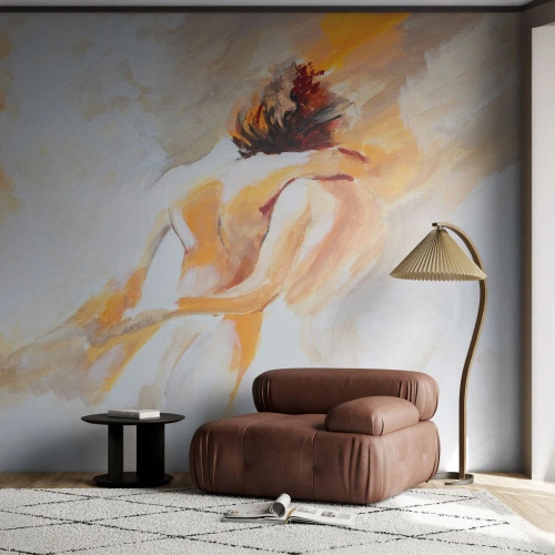Papier peint sur mesure Standard Eco - Proximité dans le ciel - Morceau, Couple amoureux, Amour