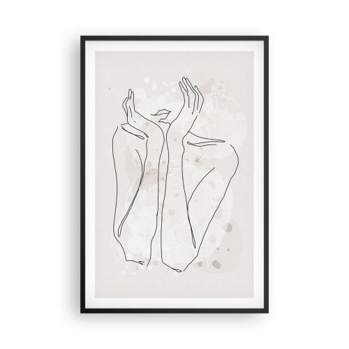 Affiche dans un cadre noir - Poster - Instant de rêve - 61x91 cm