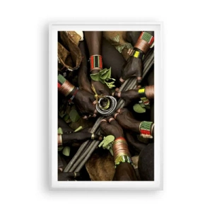 Affiche dans un cadre blanc - Poster - Nous sommes ensemble - 61x91 cm