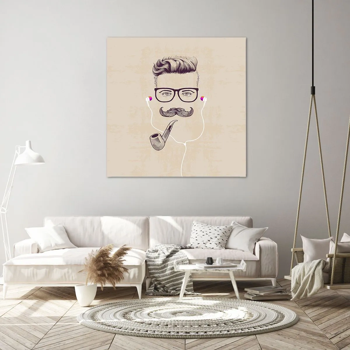 Impression sur toile - Image sur toile - Un vrai homme? - 70x70 cm