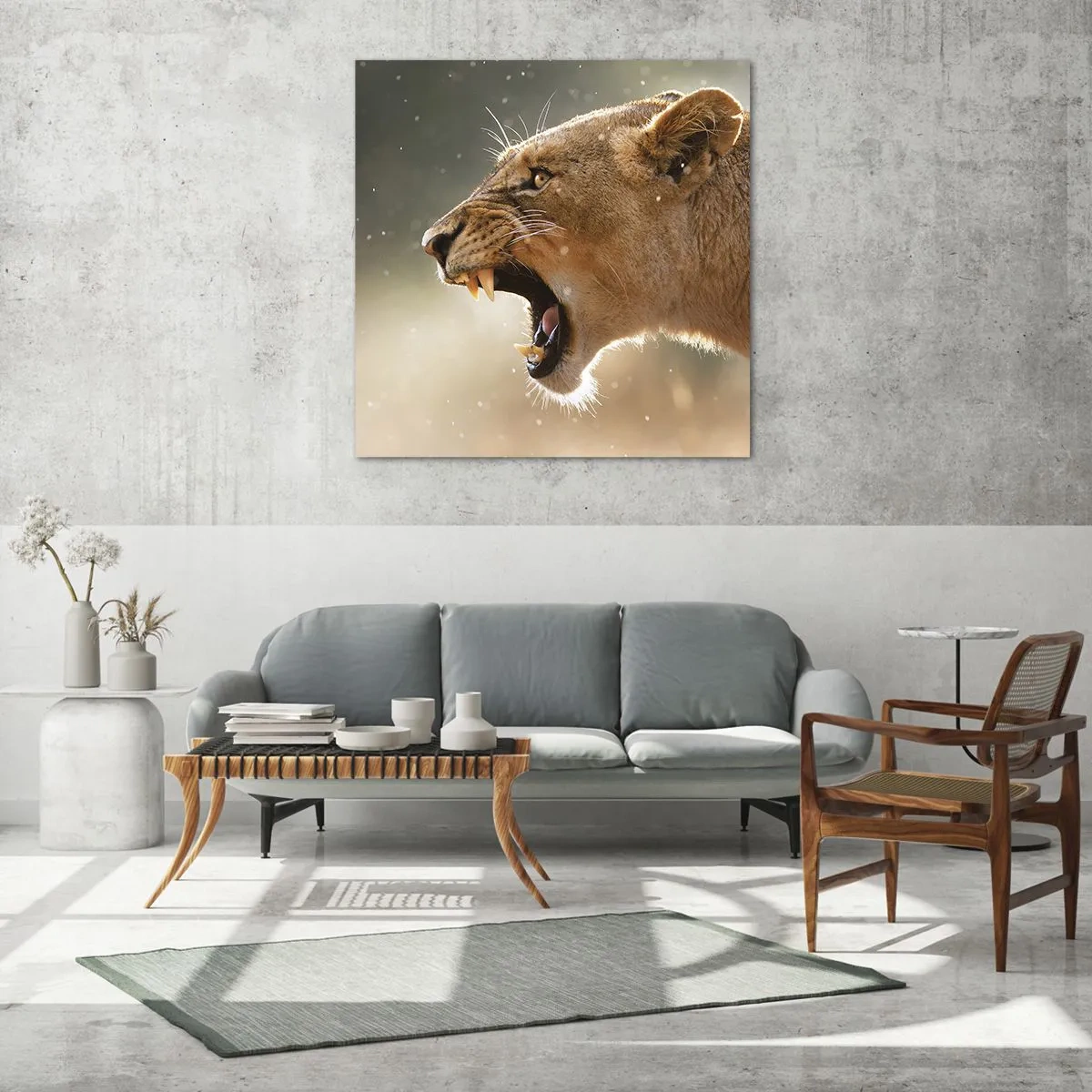 Impression sur verre - Image sur verre - Essayez de ne pas écouter - 50x50 cm