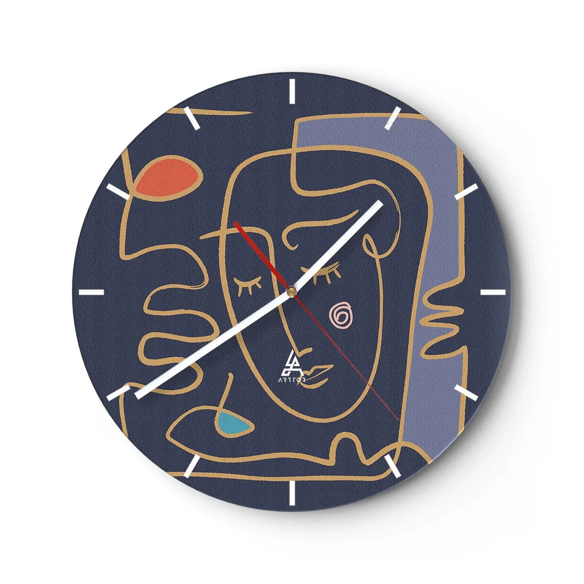 Horloge murale - Pendule murale - En réflexion - 40x40 cm