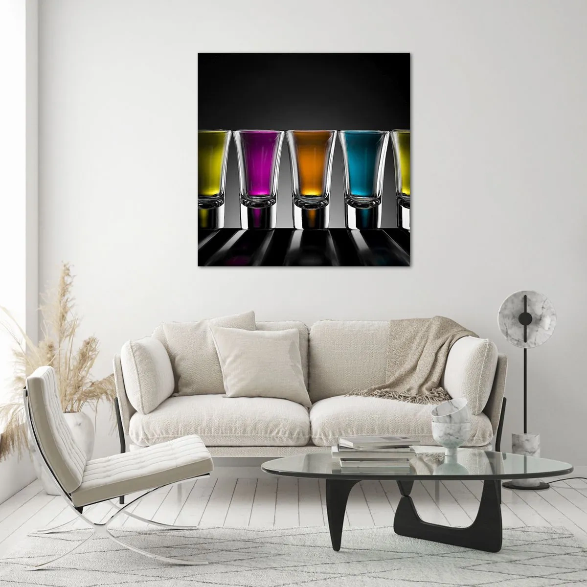 Impression sur verre - Image sur verre - Les couleurs de la joie - 30x30 cm