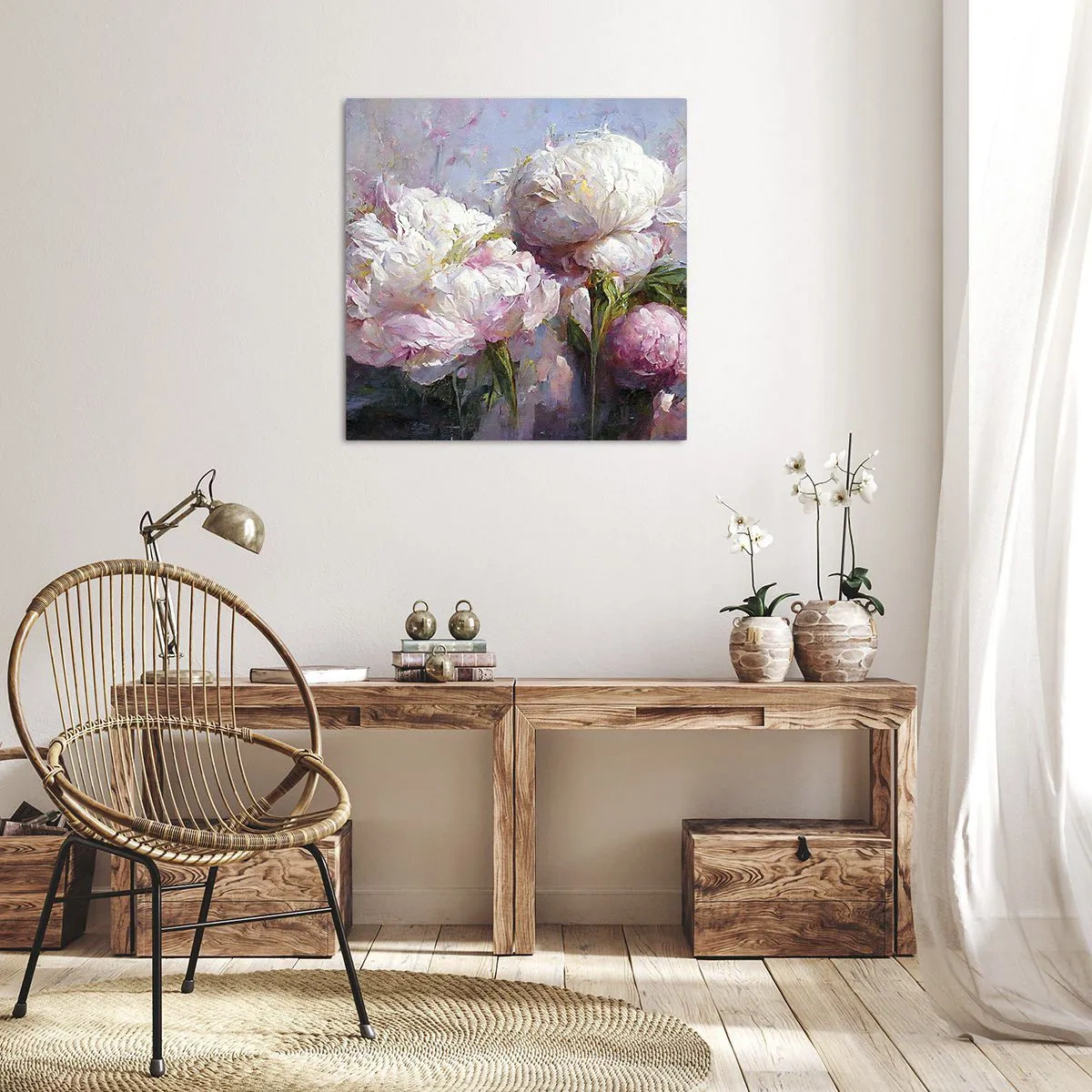 Impression sur toile - Image sur toile - Un bouquet plein de vie - 40x40 cm