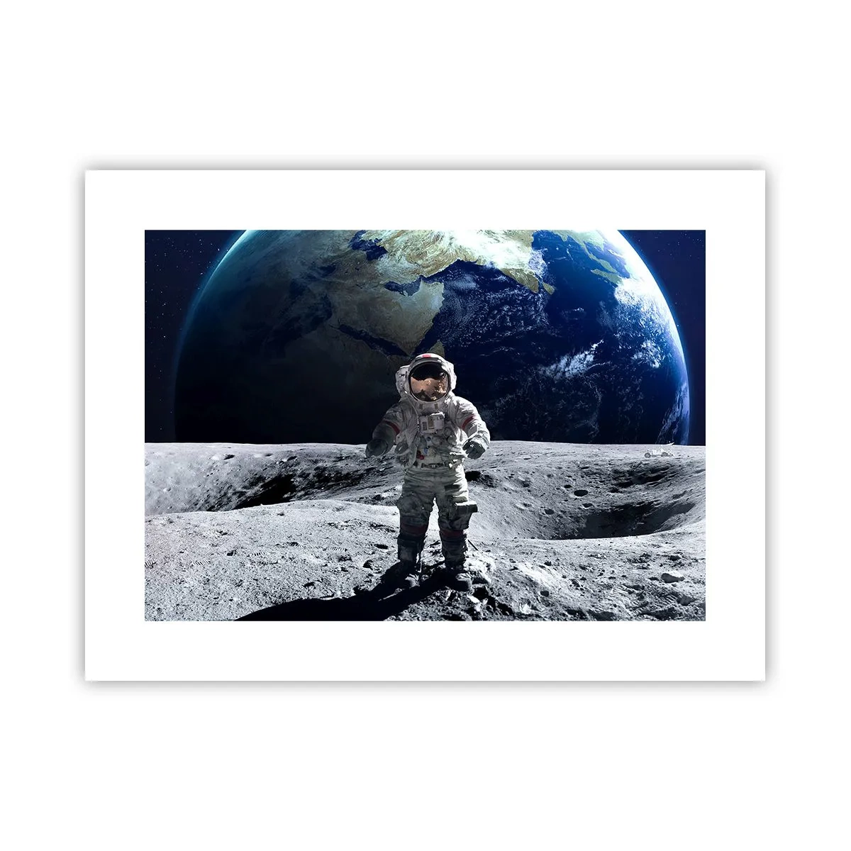 Affiche - Poster - Salutations de la lune - 40x30 cm