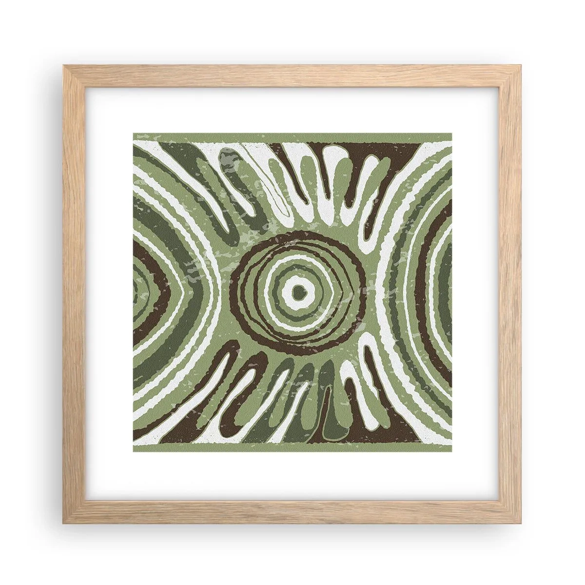 Affiche dans un chêne clair - Poster - Une explosion d'émotions - 30x30 cm