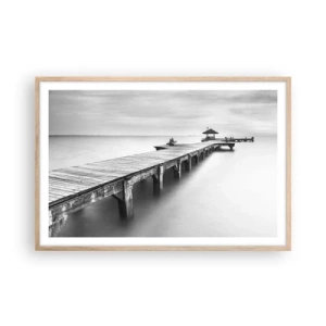 Affiche dans un chêne clair - Poster - À l'horizon - 91x61 cm