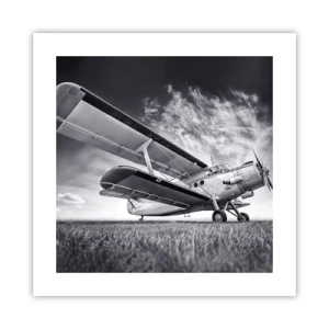 Affiche - Poster - Le pèlerin ailé - 40x40 cm