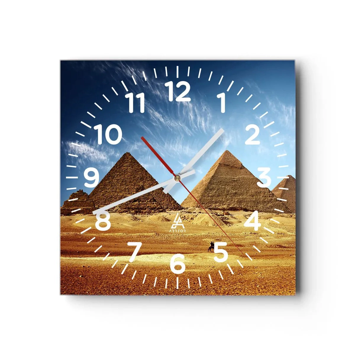 Horloge murale - Pendule murale - 40 siècles vous regardent - 40x40 cm