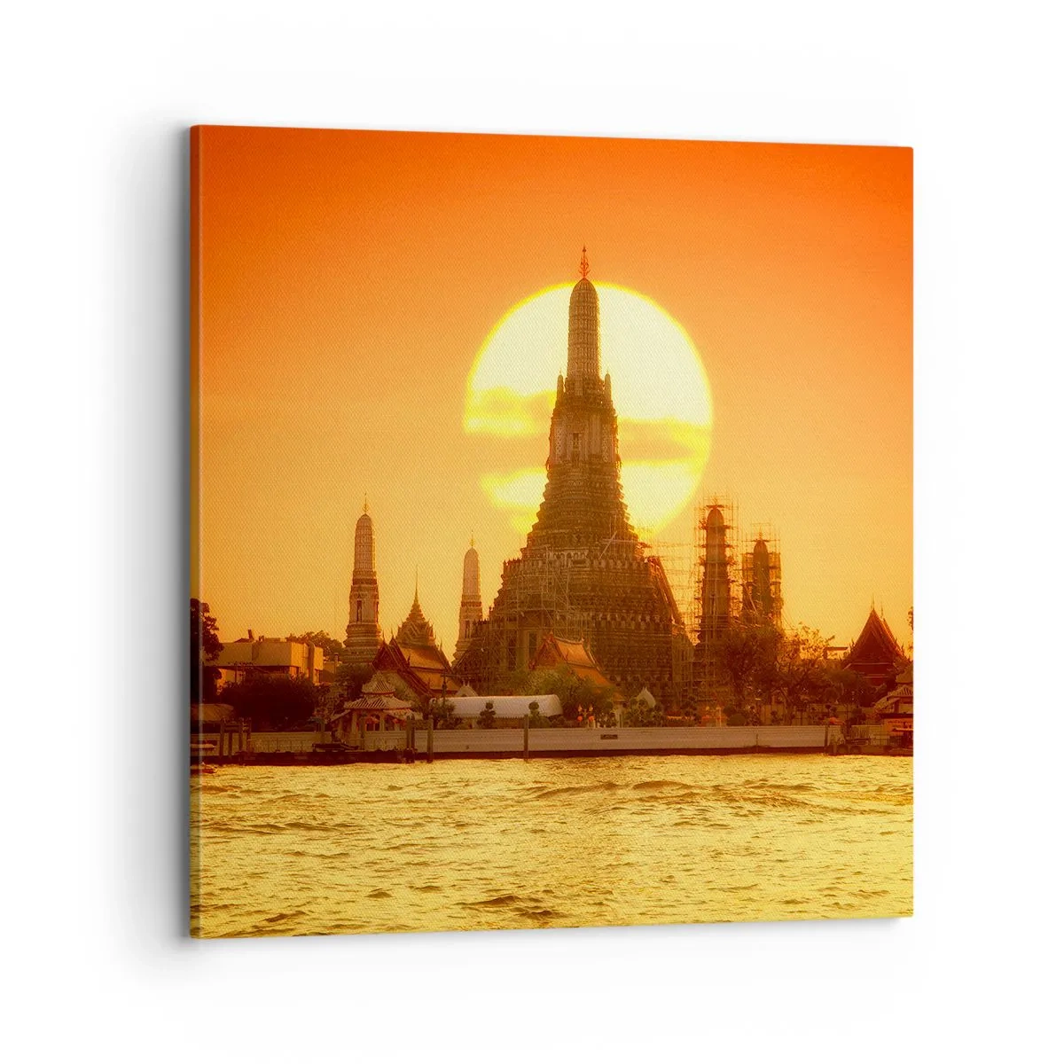 Impression sur toile - Image sur toile - Vers le soleil, toujours vers le soleil - 70x70 cm