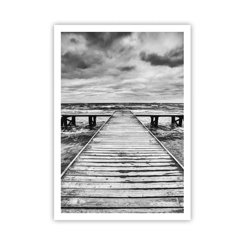 Affiche - Poster - J'attends que le vent, ça le chassera... - 70x100 cm