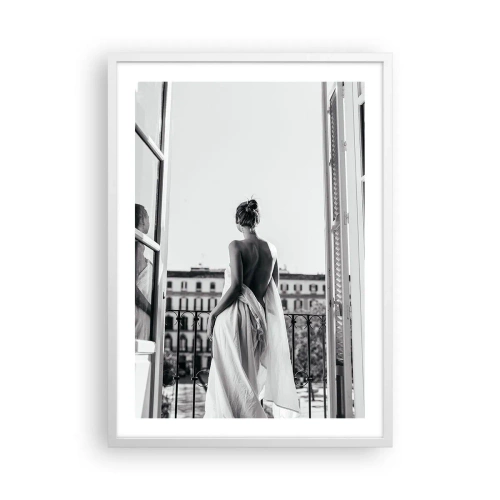 Affiche dans un cadre blanc - Poster - Eveil des pensées - 50x70 cm