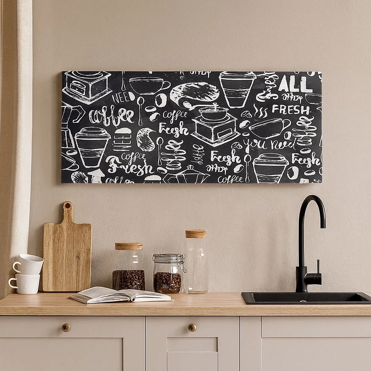Impression sur toile - Image sur toile - Tout ce dont tu as besoin c'est… - 100x40 cm