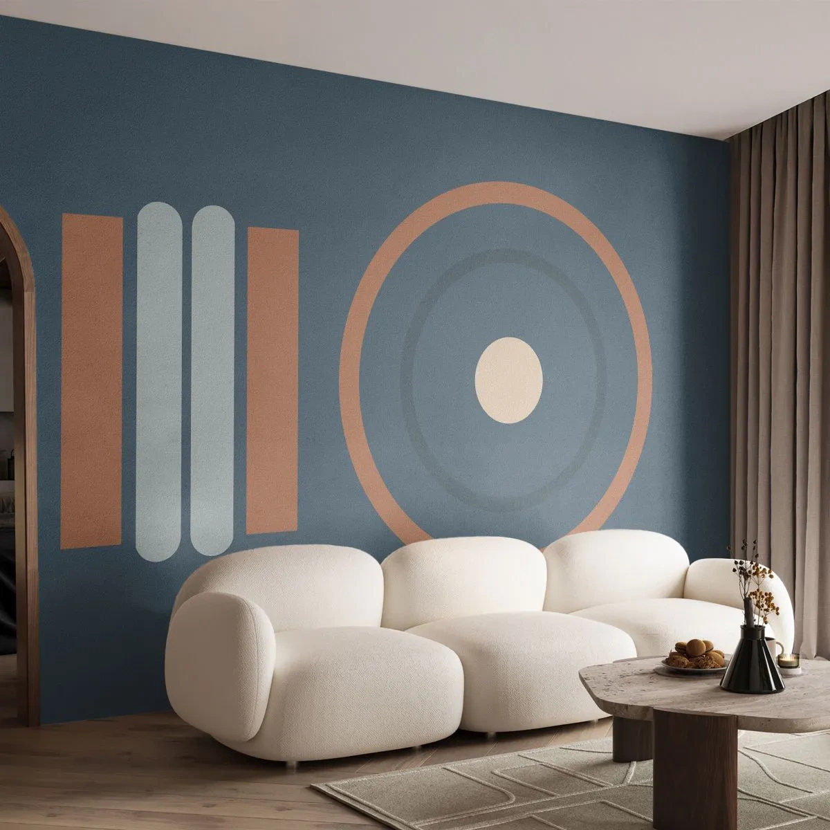 Papier Peint Photo Premium Canvas - Essence des choses - Abstraction, Morceau, Graphique - 350x256 cm