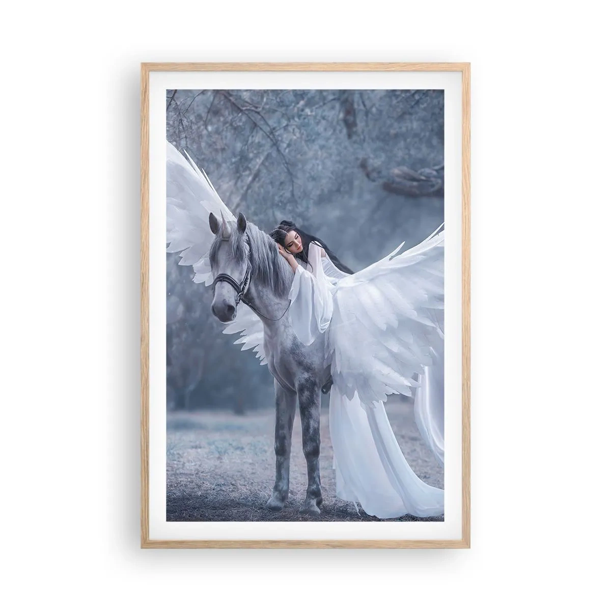 Affiche dans un chêne clair - Poster - Un moment inspiré - 61x91 cm