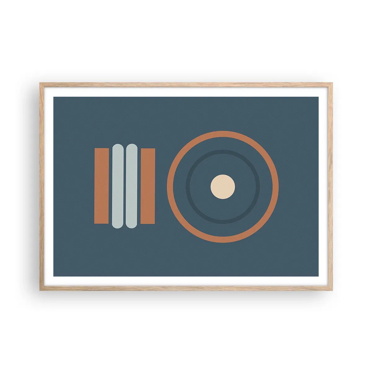 Affiche dans un chêne clair - Poster - Essence des choses - 100x70 cm