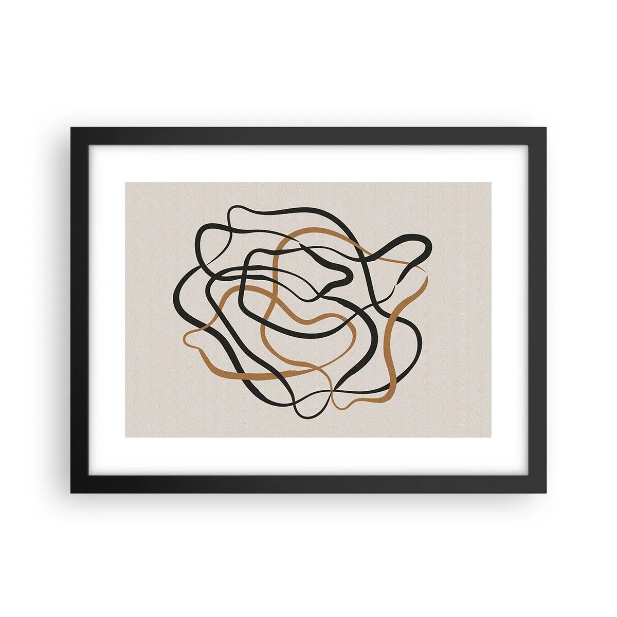 Affiche dans un cadre noir - Poster - Tout s'est mal déroulé - 40x30 cm