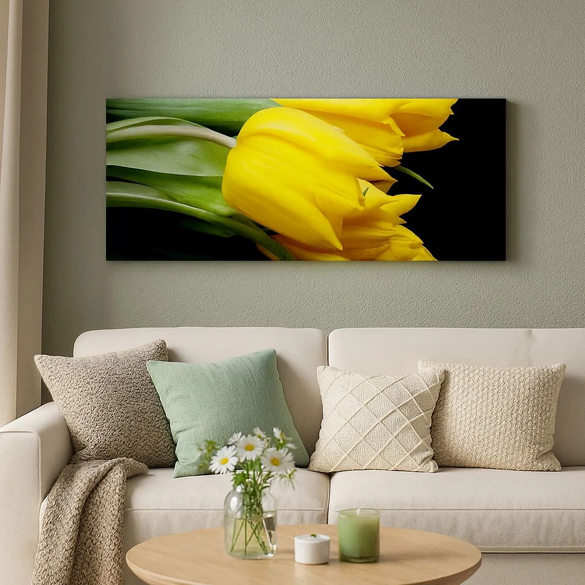 Impression sur toile - Image sur toile - Lever de soleil pur - 100x40 cm