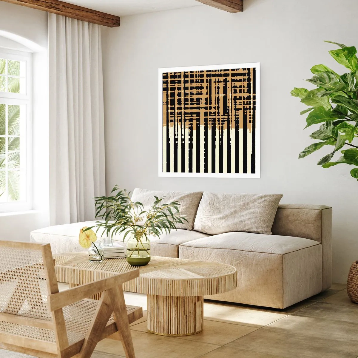 Affiche - Poster - Abstraction architecturale - 30x30 cm