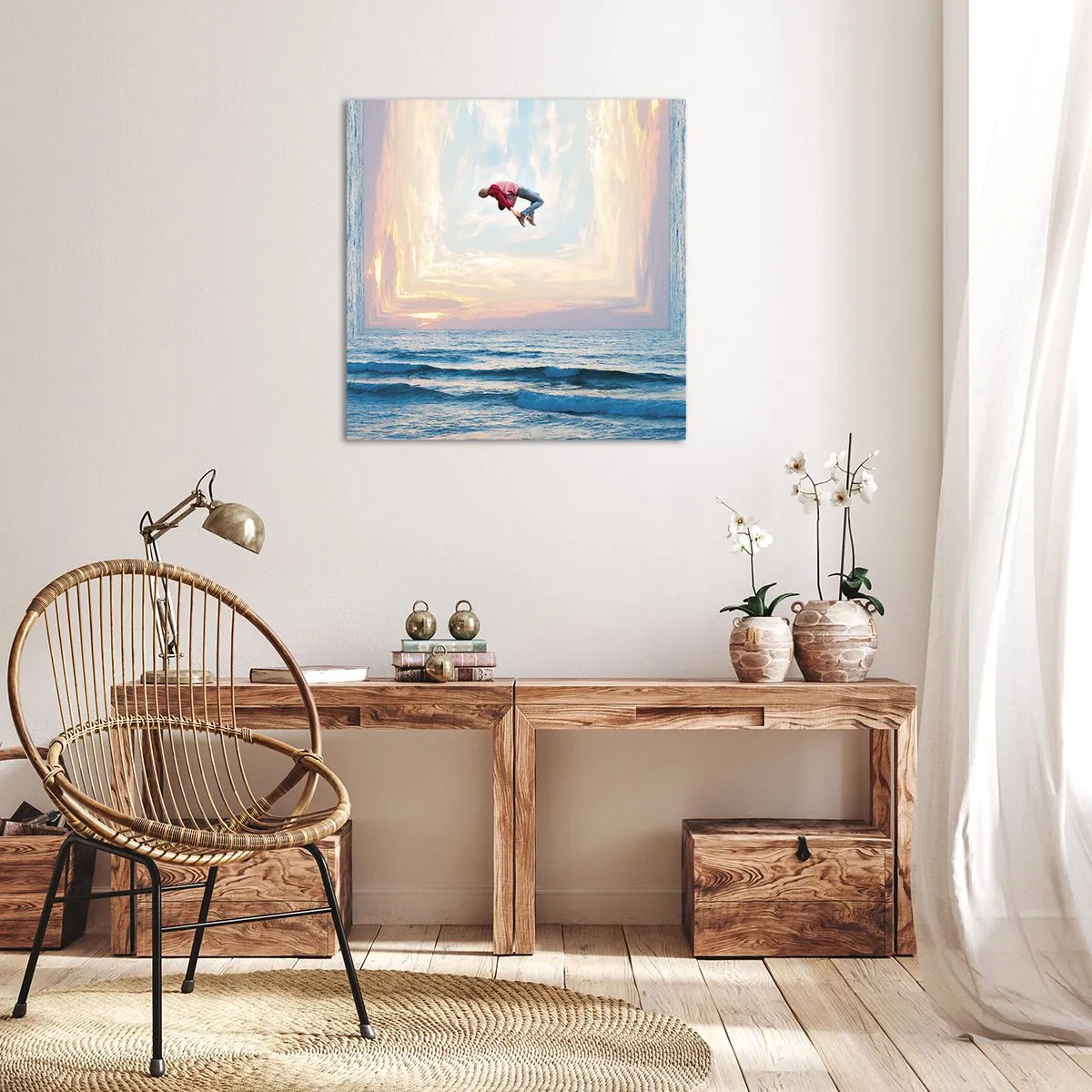 Impression sur toile - Image sur toile - Vers une autre dimension - 30x30 cm
