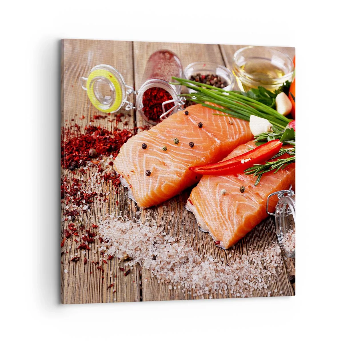 Impression sur toile - Image sur toile - Aventure norvégienne dans la cuisine - 60x60 cm