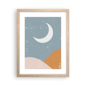 Affiche dans un chêne clair - Poster - Miracle de nombreuses nuits - 30x40 cm