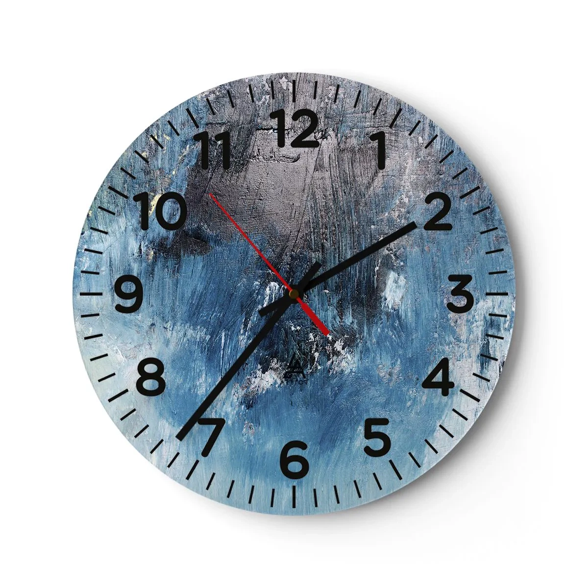 Horloge murale - Pendule murale - Rhapsodie en bleu - 40x40 cm