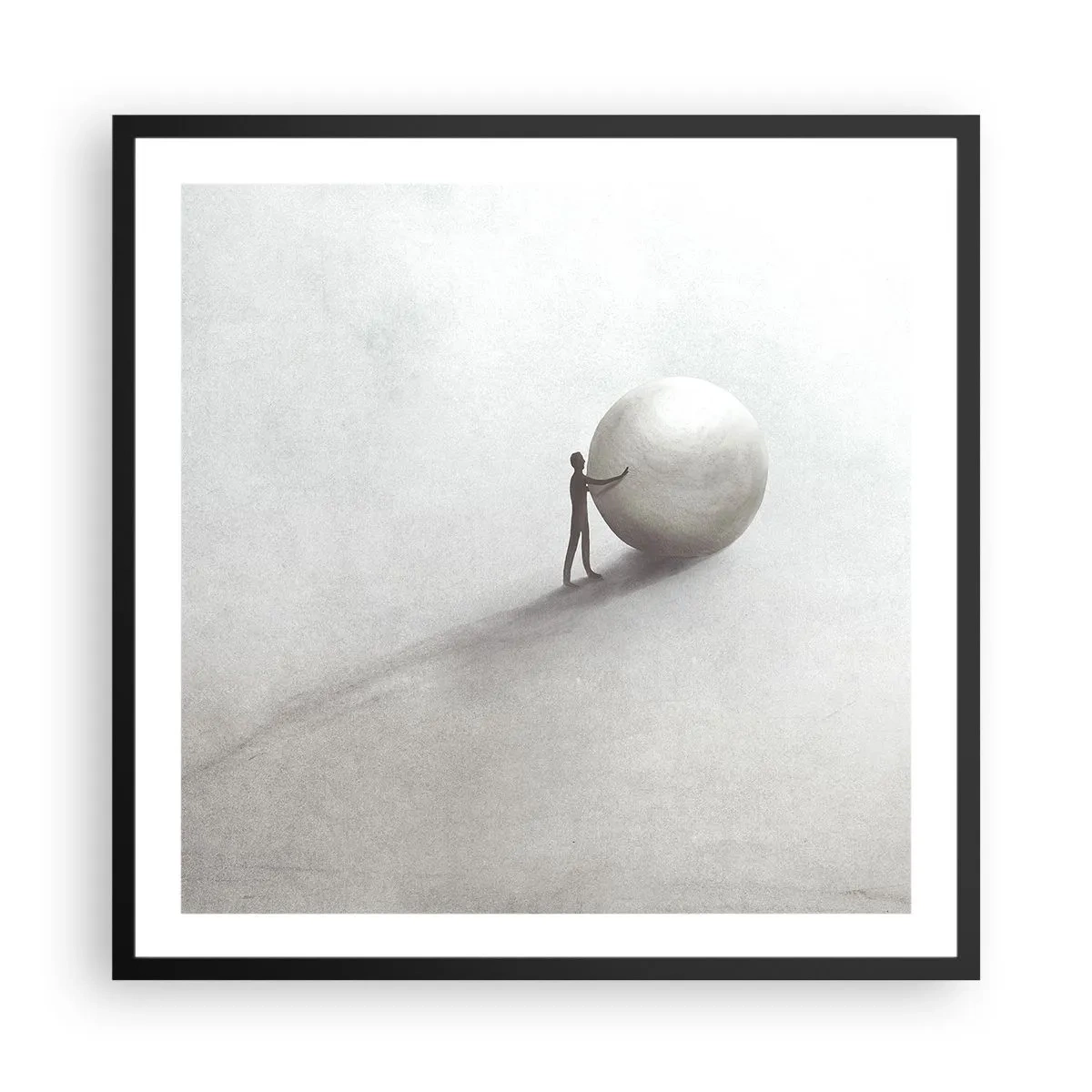 Affiche dans un cadre noir - Poster - Jeu de la vie - 60x60 cm