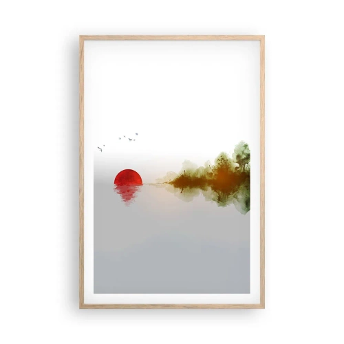 Affiche dans un chêne clair - Poster - Une promesse de paix - 61x91 cm