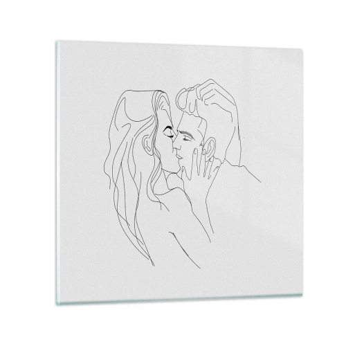 Impression sur verre - Image sur verre - La même ligne - 30x30 cm