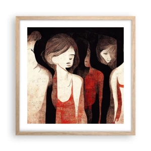 Affiche dans un chêne clair - Poster - Madones des ténèbres - 50x50 cm