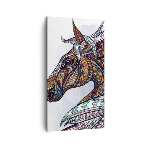 Impression sur toile - Image sur toile - Destrier guerrier celtique - 45x80 cm