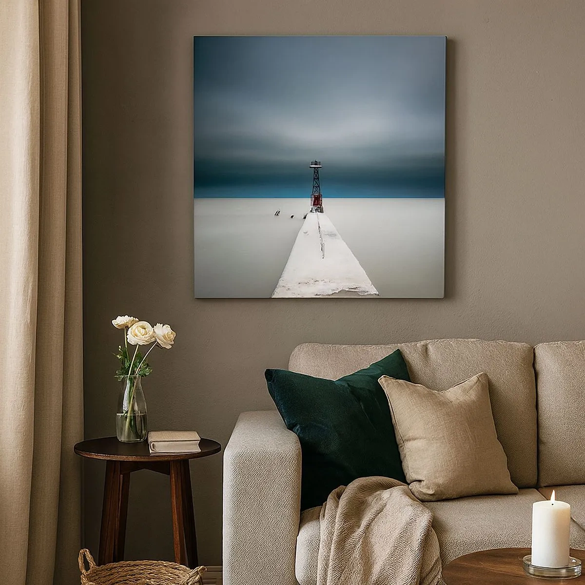 Impression sur toile - Image sur toile - À la rencontre de l'immensité - 30x30 cm