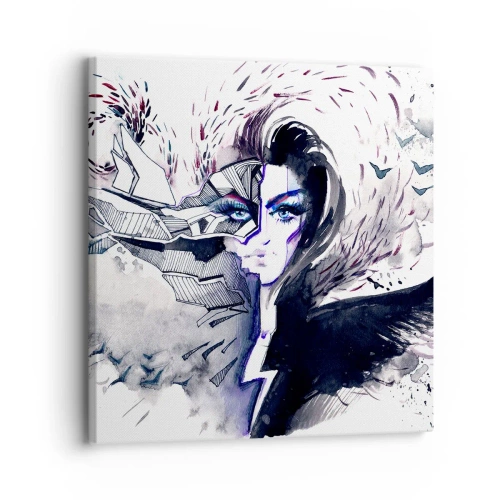 Impression sur toile - Image sur toile - Démoniaque et belle - 30x30 cm