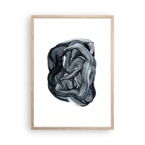 Affiche dans un chêne clair - Poster - Ce n'est pas si simple - 50x70 cm