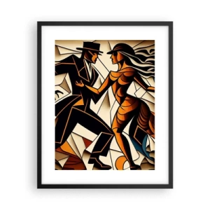Affiche dans un cadre noir - Poster - Danse de passion et de volupté - 40x50 cm