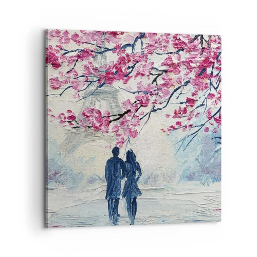 Impression sur toile - Image sur toile - Ballade romantique - 60x60 cm
