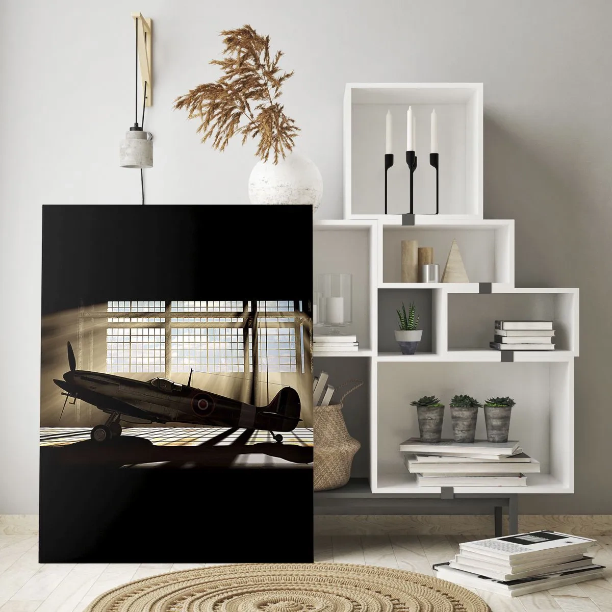 Impression sur verre - Image sur verre - Le repos du guerrier - 50x70cm - Le repos du guerrier - Décoration murale moderne pour le salon et la chambre ARTTOR