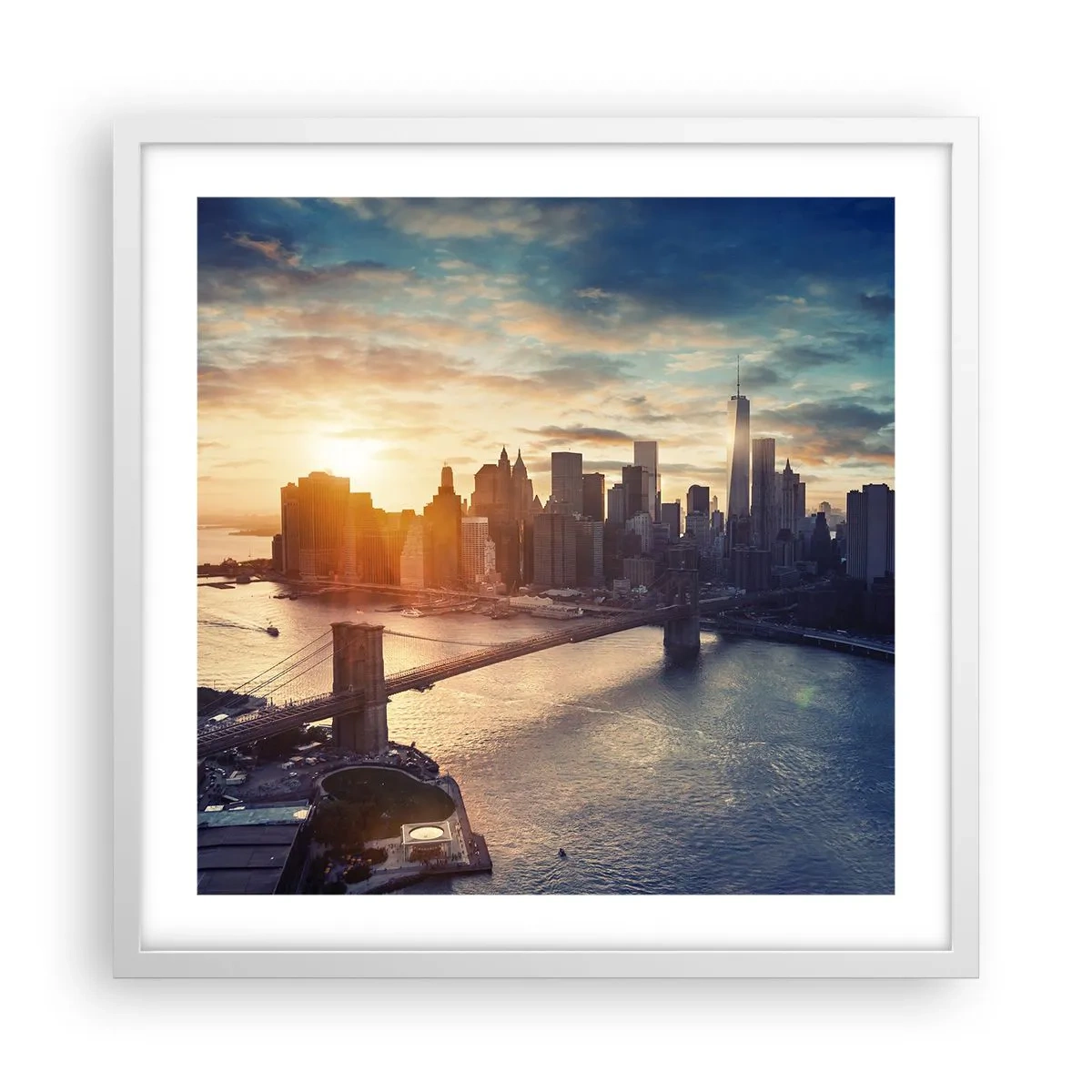 Affiche dans un cadre blanc - Poster - Monument de la culture occidentale - 50x50 cm