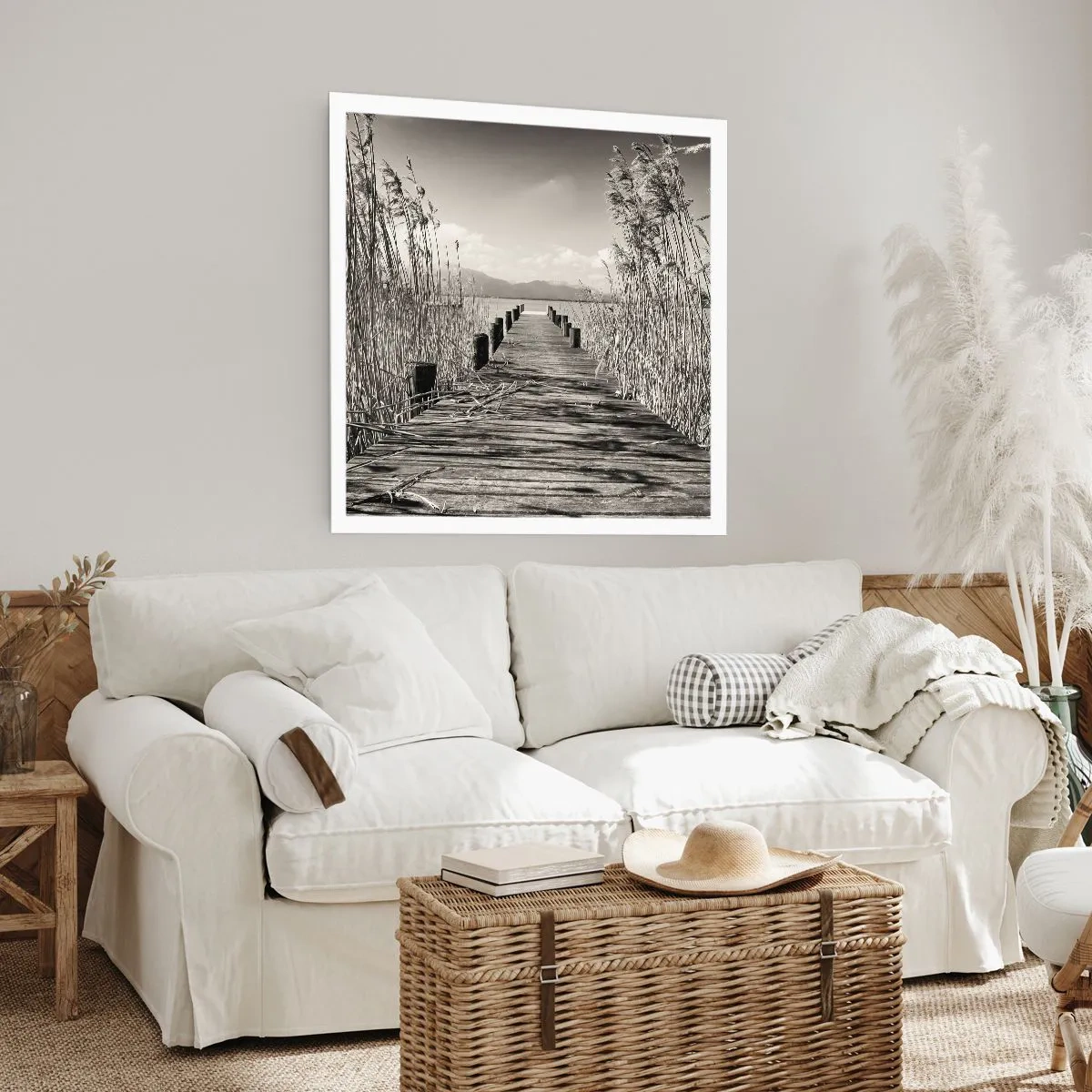 Affiche - Poster - Dans le calme de l'herbe - 40x40 cm