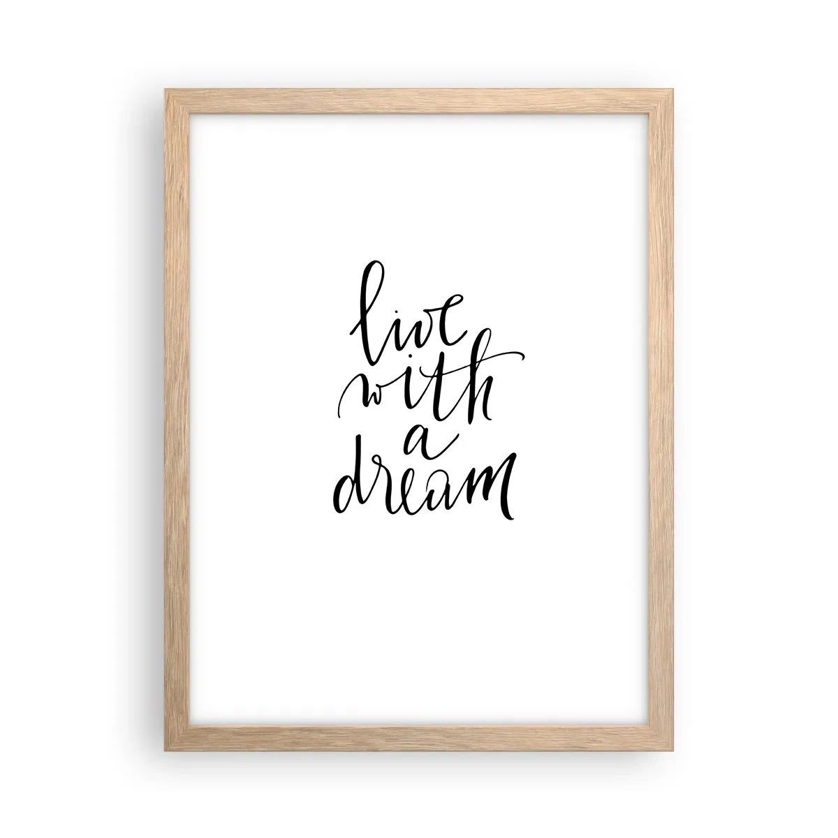 Affiche dans un chêne clair - Poster - Bien sur - 30x40 cm